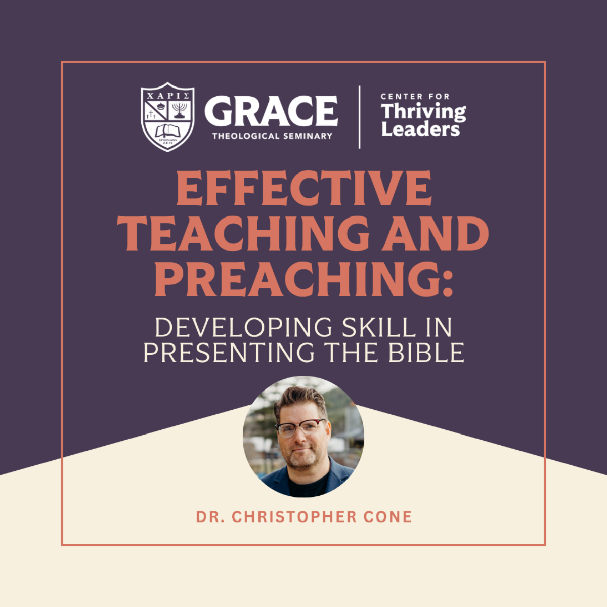 Dr. Cone joins Grace Theological Seminary for an event with the Preaching and Teaching Collective.